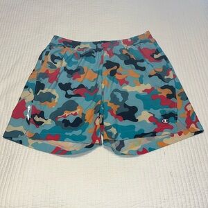 Champion Men's Colorful Camo Athletic Shorts